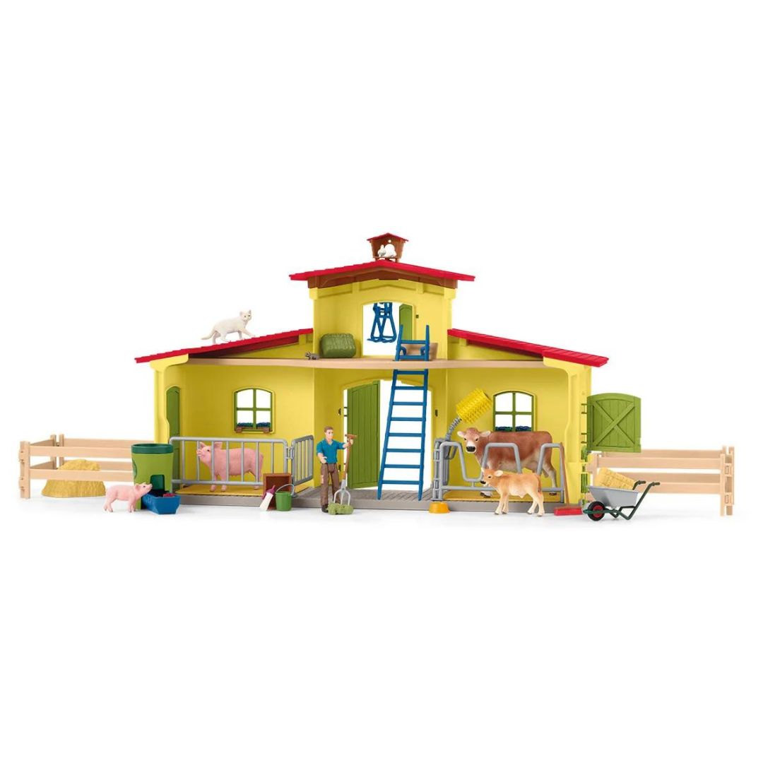 42605 Schleich Farm World - Grande stalla con animali e accessori
