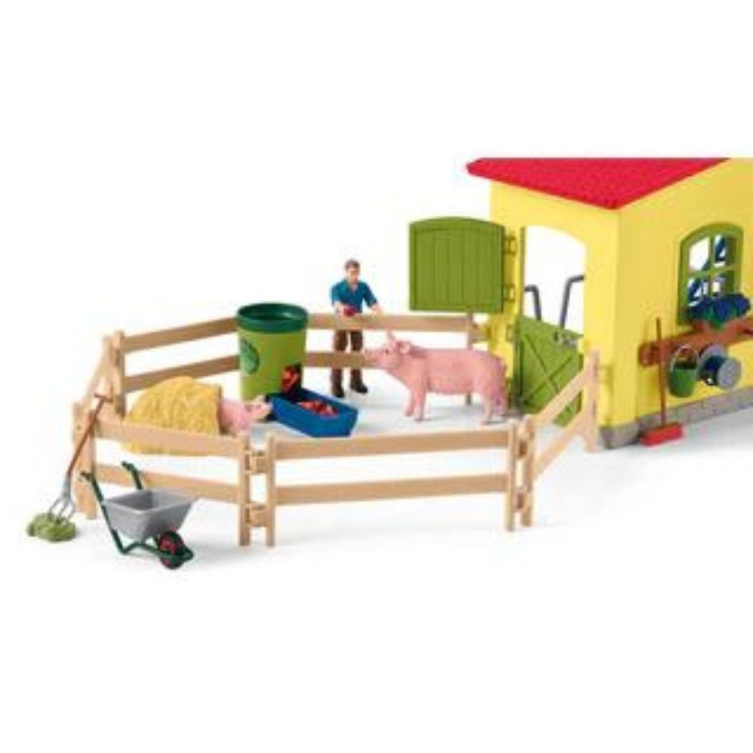 42605 Schleich Farm World - Grande stalla con animali e accessori