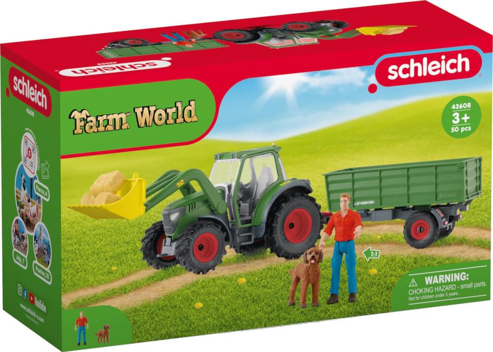 42608 Schleich-s Farm World Trattore con rimorchio